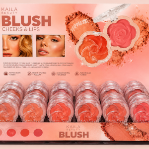 Rubor en Crema Floral Kaila Beauty para Mejillas y Labios
